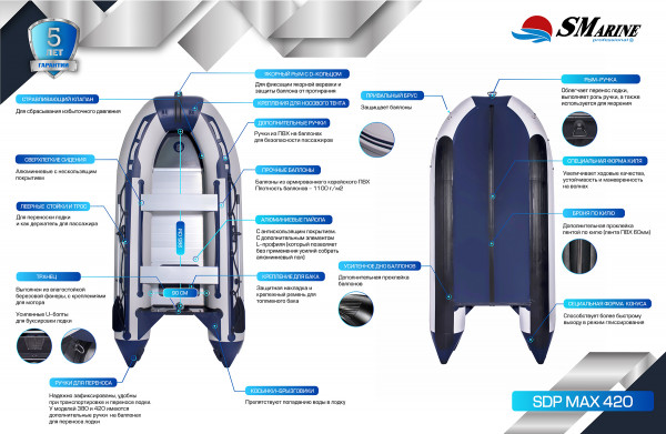 Лодка SMarine SDP MAX-420